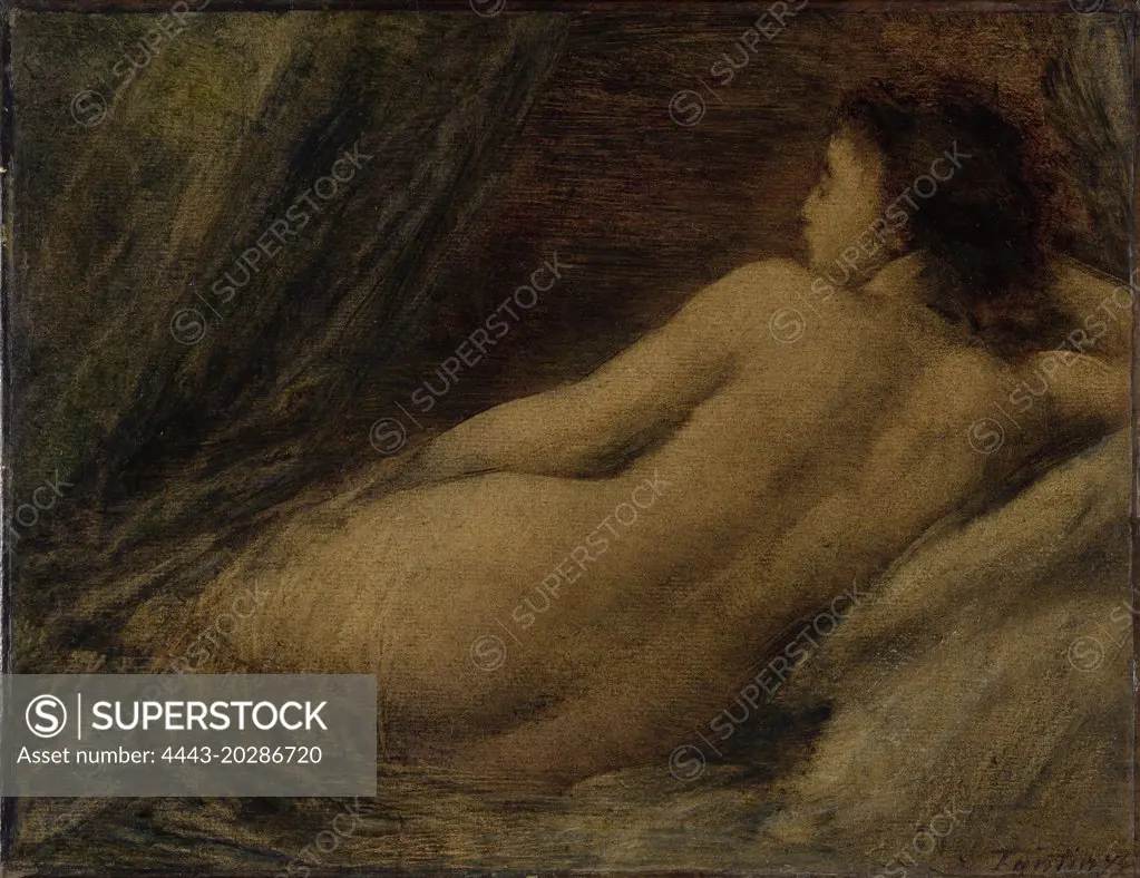 Lying naked woman, Henri Fantin-Latour, 1874