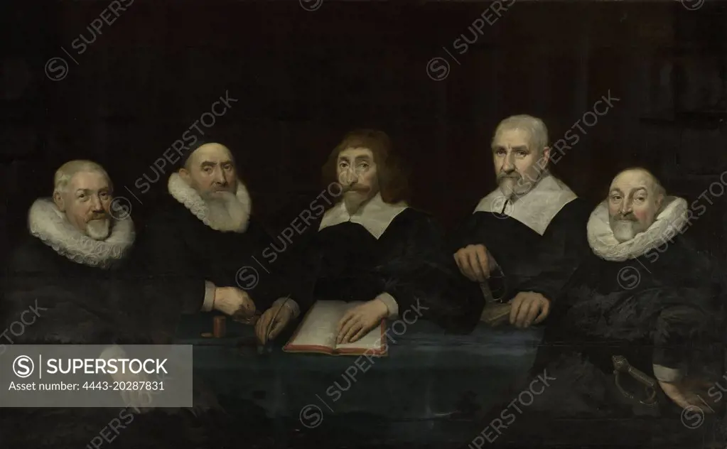 The Regents of the House of Correction of Middelburg, 1643, the Netherlands, Allaert van Loeninga, 1643