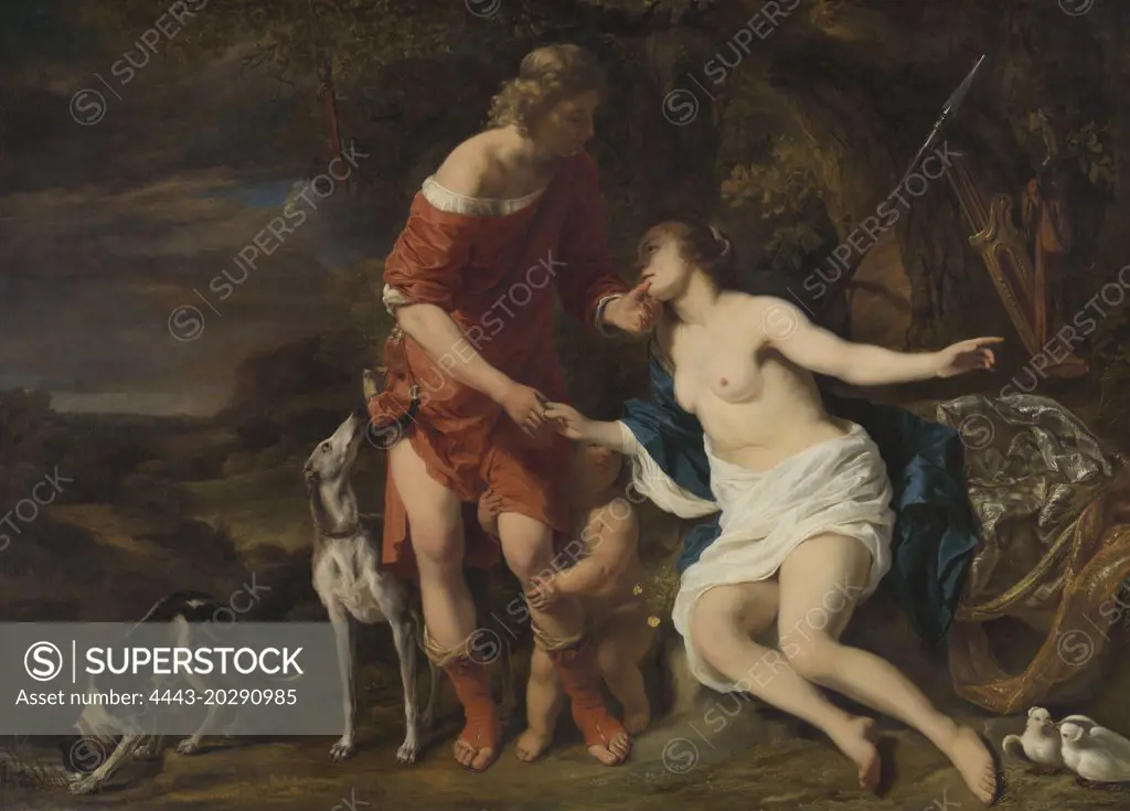 Venus and Adonis, Ferdinand Bol, 1657 - 1660