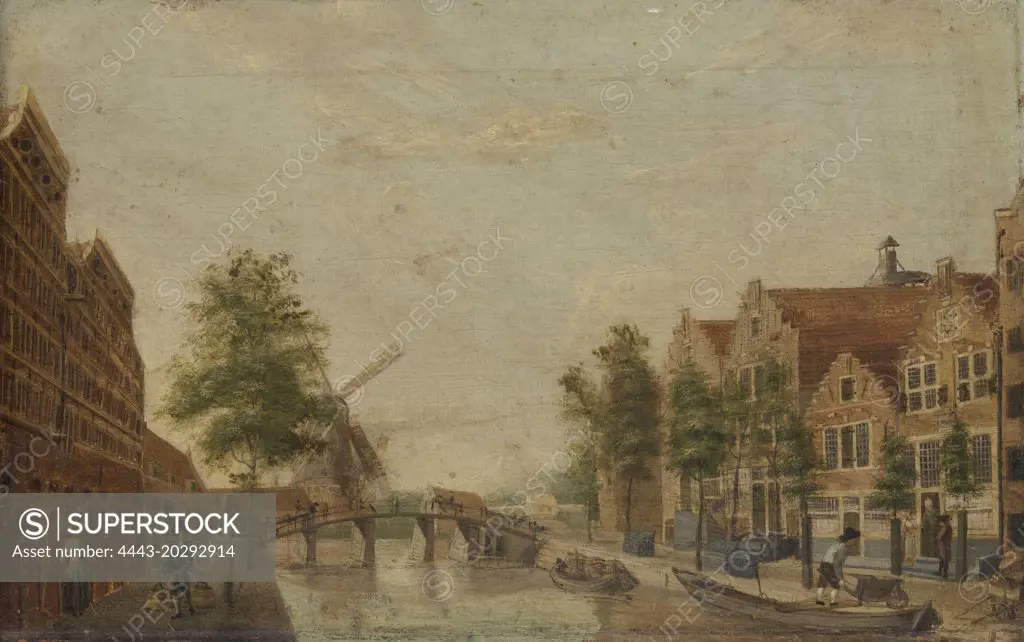 The Brouwersgracht in Amsterdam, The Netherlands, Anonymous, 1750 - 1799
