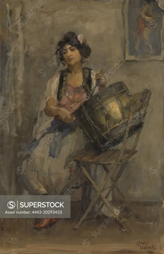 The Lady Drummer, Isaac Israels, c. 1890 - c. 1910