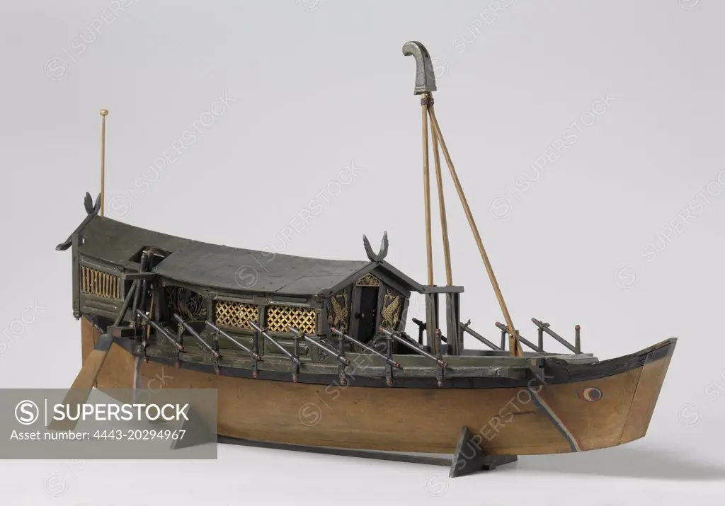 Model of an Oriental vessel, Anonymous, c. 1800 - c. 1875