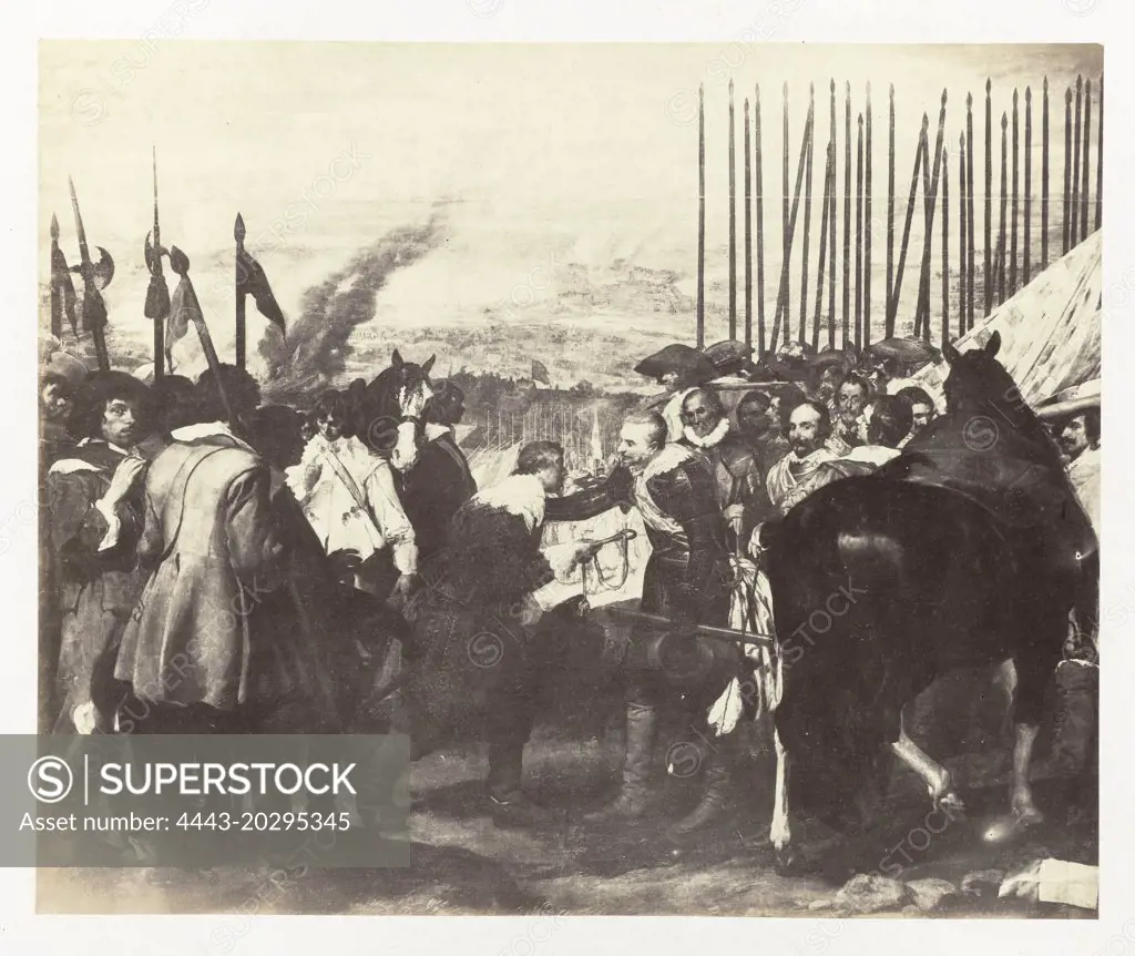 Photo Reproduction of painting from Museum of Isabella II Velazques, the Surrender of Breda