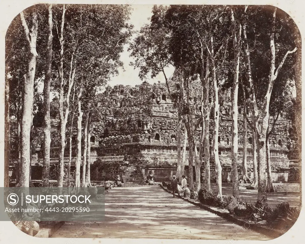 View of Borobudur Indonesia, Woodbury & Page, 1860 - 1870