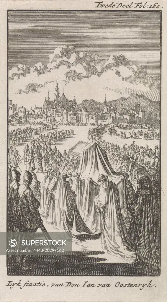 Funeral procession of Don Juan of Austria, 1574, Jan Luyken, Engelbrecht Boucquet