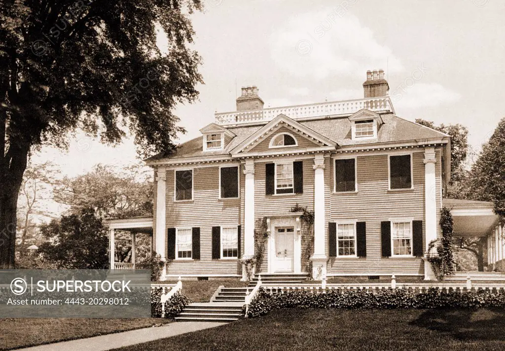 The Longfellow House, Cambridge, Longfellow, Henry Wadsworth, 1807-1882, Homes and haunts, Dwellings, United States, Massachusetts, Cambridge, 1900