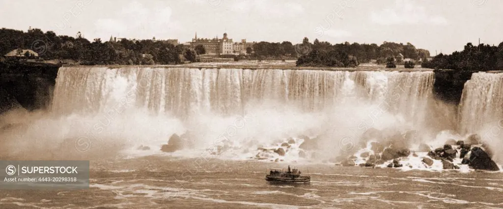 Niagara, the American Falls, Waterfalls, United States, New York (State), Niagara Falls, 1900