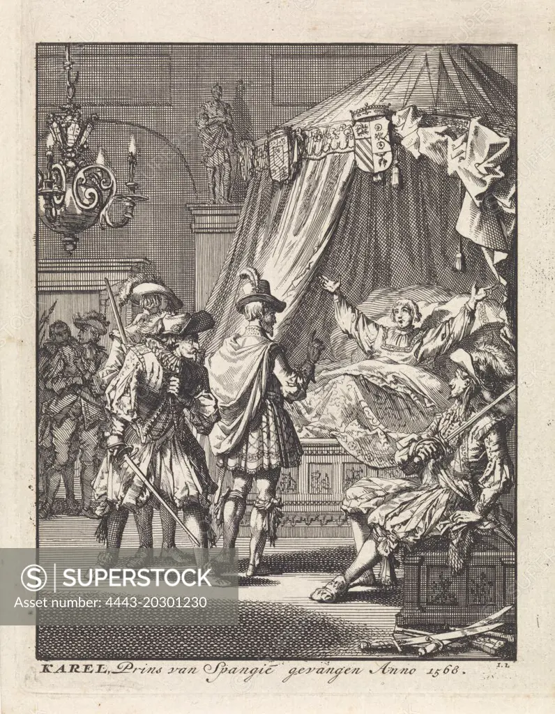 Capture of Don Carlos, Infanta of Spain, 1568, Jan Luyken