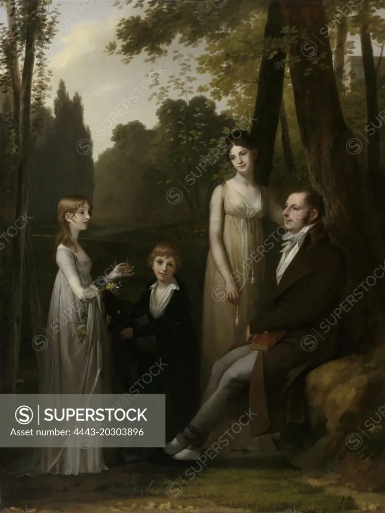 Portrait of Rutger Jan Schimmelpenninck and his Family, Pierre Prud'hon, 1801 - 1802