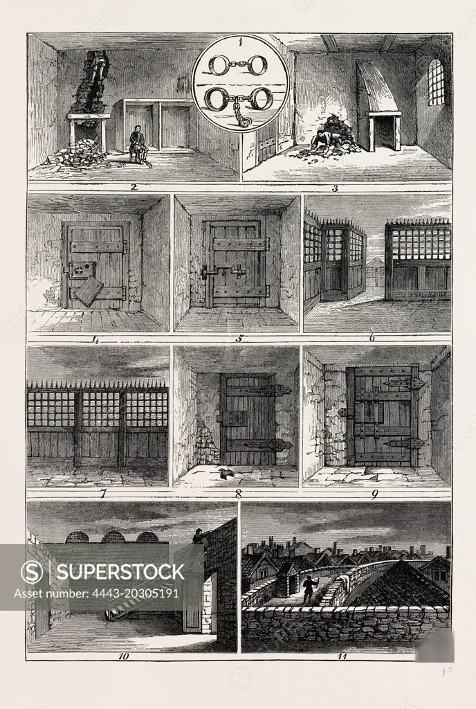 JACK SHEPPARD'S ESCAPES. London, UK, 19th century engraving