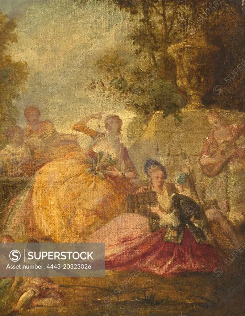 French 18th Century, Divertissement, 18th century, oil on canvas