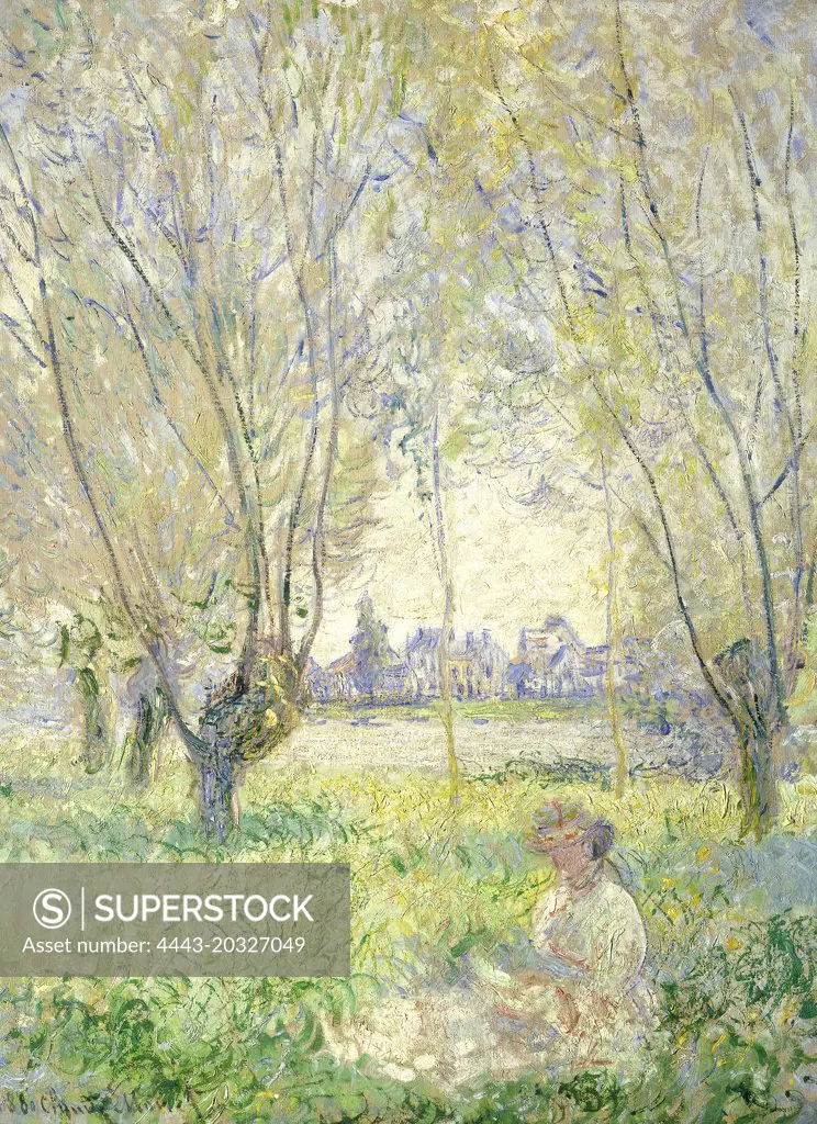 Claude Monet (French, 1840 - 1926), Woman Seated under the Willows, 1880, oil on canvas