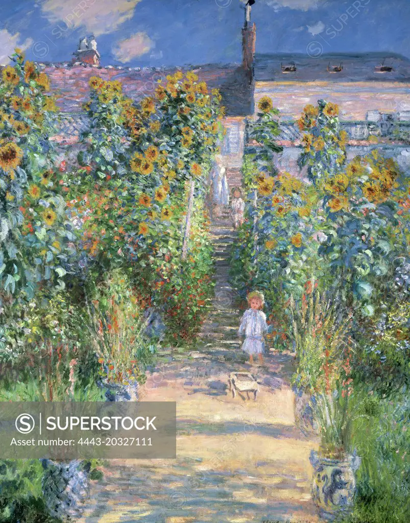 Claude Monet, The Artist's Garden at Vétheuil, French, 1840 - 1926, 1880, oil on canvas