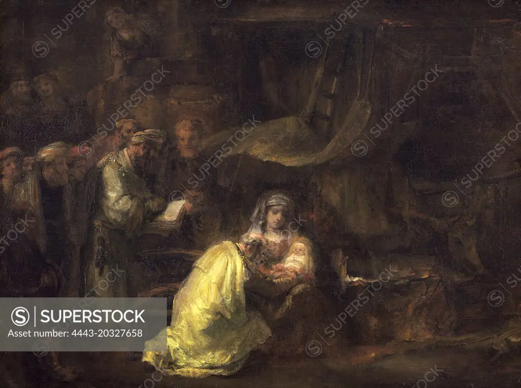 Rembrandt van Rijn (Dutch, 1606 - 1669), The Circumcision, 1661, oil on canvas