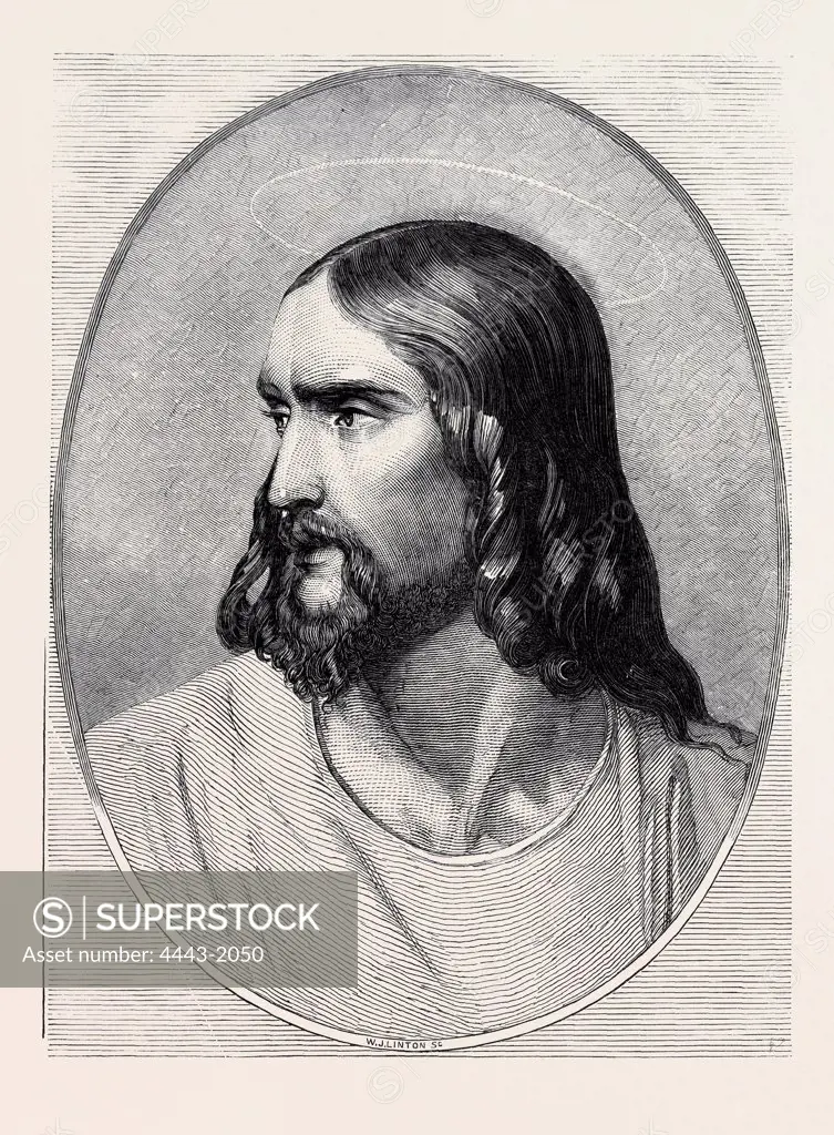 JESUS CHRIST, PAINTED BY PAUL DE LA ROCHE