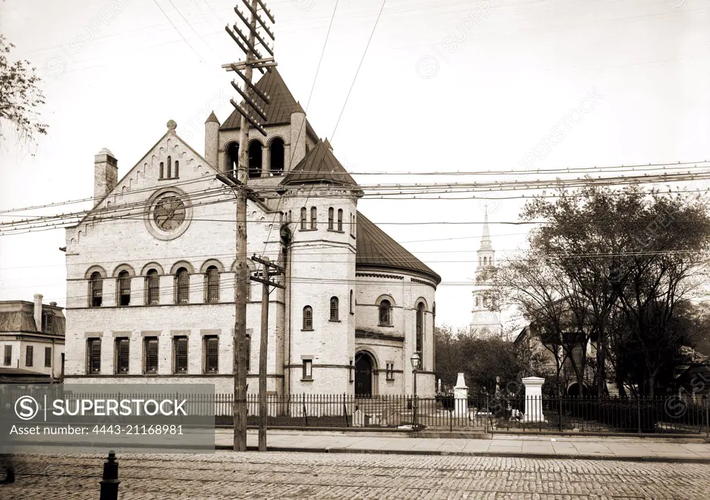 Circular Church, Charleston, S.C, Circular Congregational Church (Charleston, S.C.), Congregational churches, United States, South Carolina, Charleston, 1890
