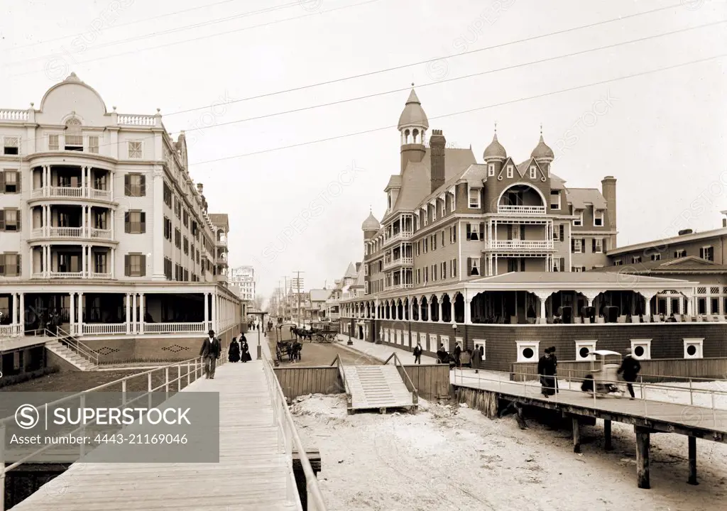 Hotel Windsor, Atlantic City, N.J, Hotel Windsor (Atlantic City, N.J.), Hotels, United States, New Jersey, Atlantic City, 1880