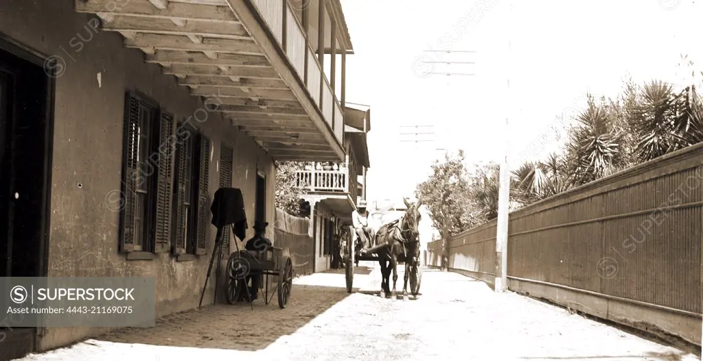 St. George Street, St. Augustine, Jackson, William Henry, 1843-1942, Streets, United States, Florida, Saint Augustine, 1880