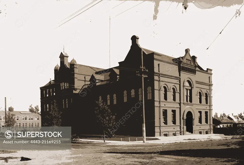 Throop Institute, Pasadena, Educational facilities, Universities & colleges, United States, California, Pasadena, 1900