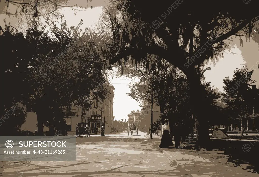 King Street, St. Augustine, Jackson, William Henry, 1843-1942, Streets, United States, Florida, Saint Augustine, 1902