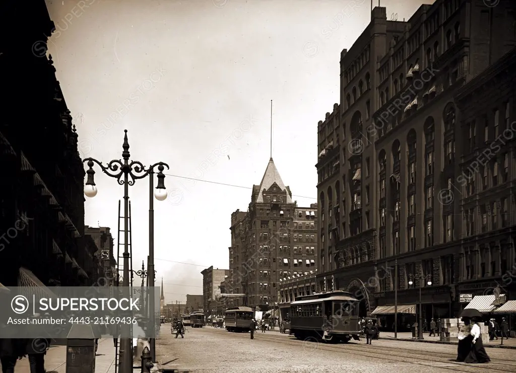 Superior Street, Cleveland, Ohio, Streets, United States, Ohio, Cleveland, 1905