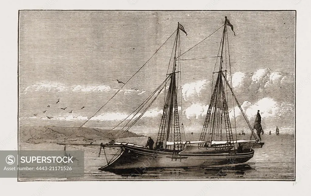 THE NEW YACHT, KALA FISH, 1873