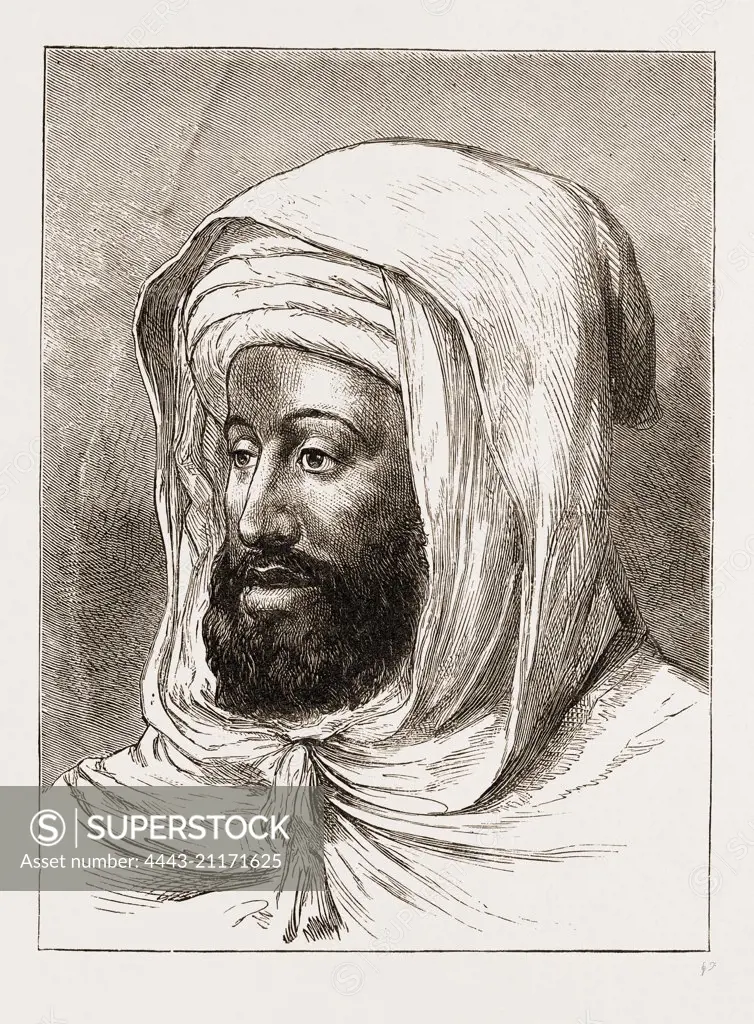 SIDI MOHAMMED, THE LATE SULTAN OF MOROCCO, ENGRAVING 1873