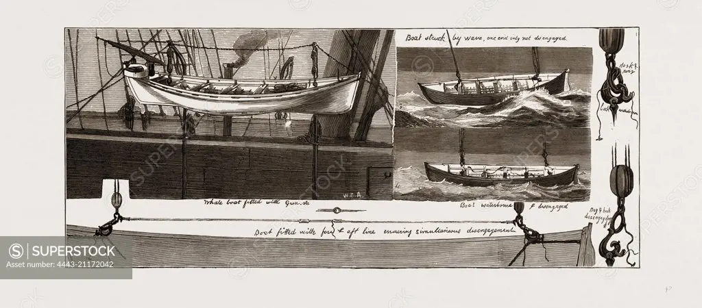 THE ARCTIC EXPEDITION, 1875: PATENT BOAT LOWERING APPARATUS