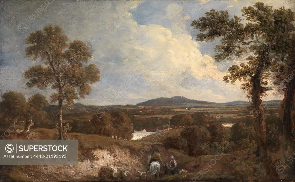 Landscape with Figures in the Foreground, George Howland Beaumont, 1753-1827, British