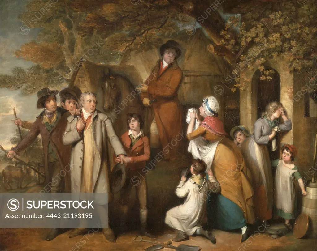 The Severe Steward, or Unfortunate Tenant The Rapacious Steward or the Unfortunate Tenant, William Redmore Bigg, 1755-1828, British