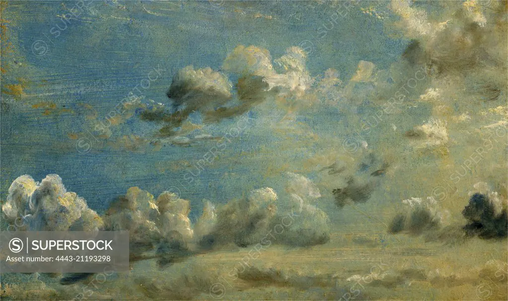 Cloud Study Study of Cumulus Clouds Study of Cumulus Clouds back: "Sep 21 1822 past one o'clock looking South wind very fresh at East, but warm.", John Constable, 1776-1837, British