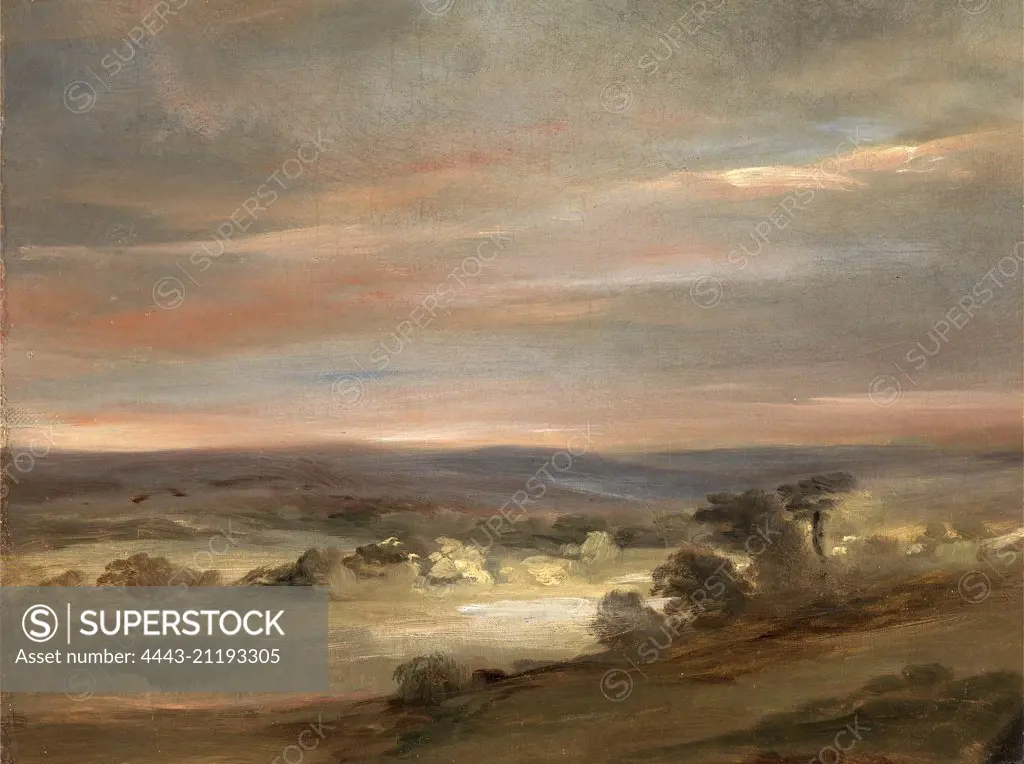 A View on Hampstead Heath, Early Morning A View on Hampstead Heath, Early Morning (), Attributed to John Constable, 1776-1837, British