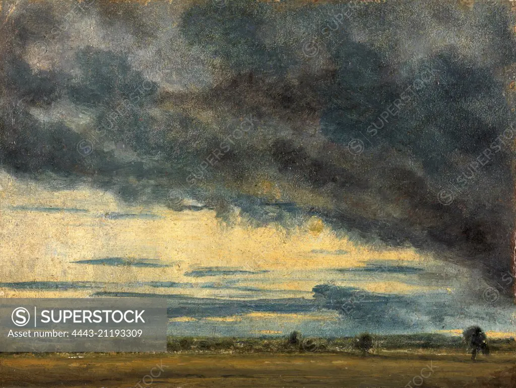 Cloud Study Evening Landscape After Rain, John Constable, 1776-1837, British