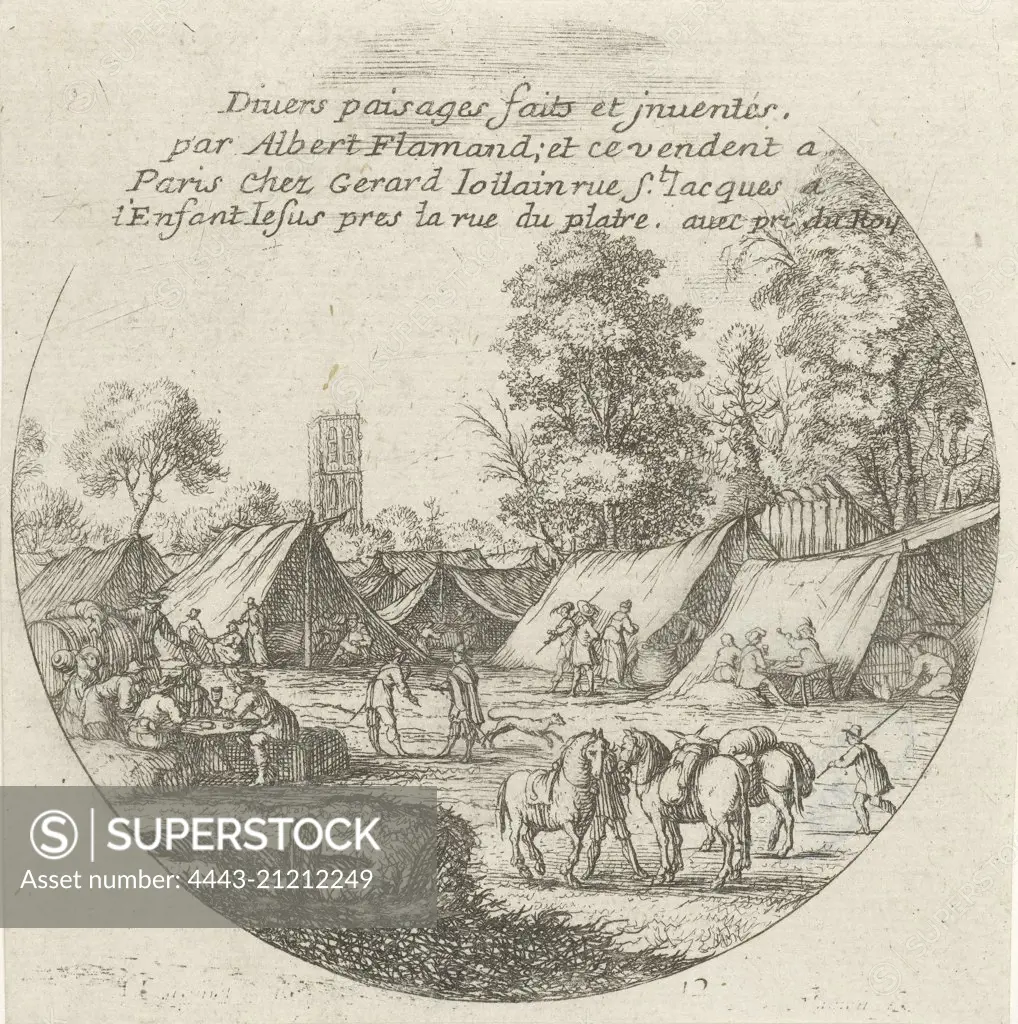 Tent camp, Albert Flamen, 1648-1683
