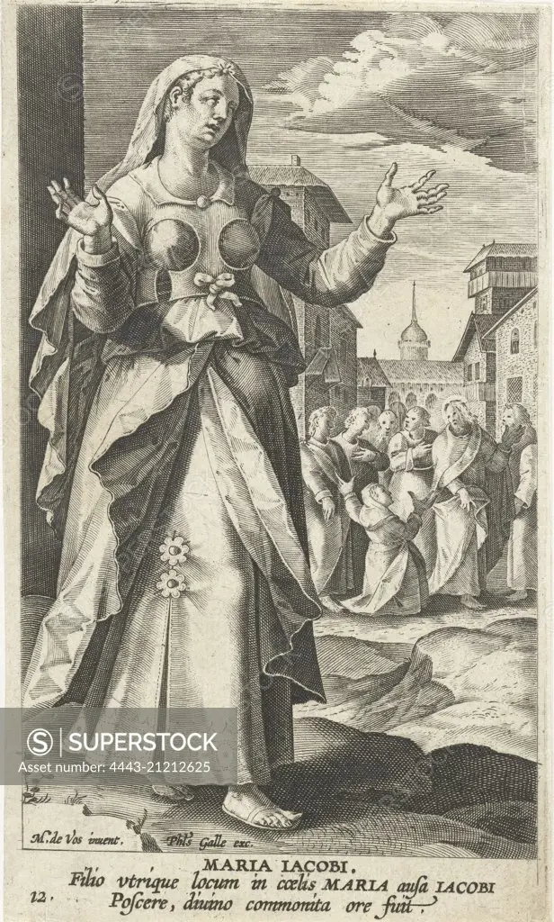 Mary, the mother of the sons of Zebedee, Karel van Mallery, Philips Galle, Cornelis Kiliaan, 1595-1599
