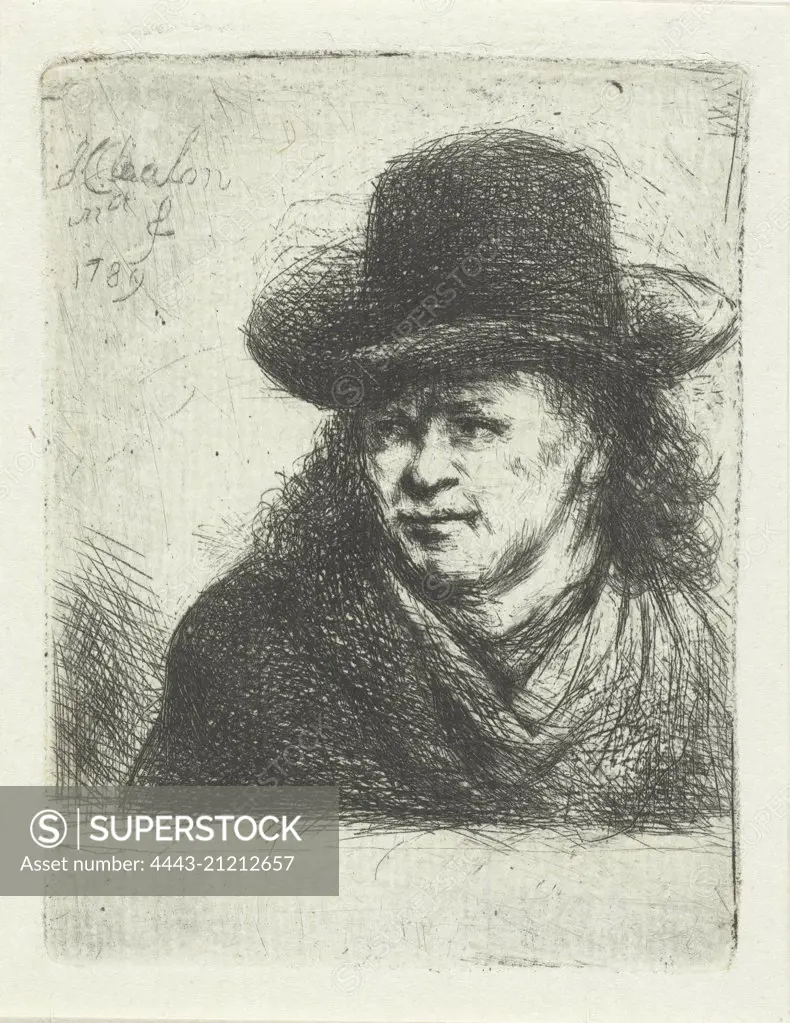 Man with hat, Jan Chalon, 1789