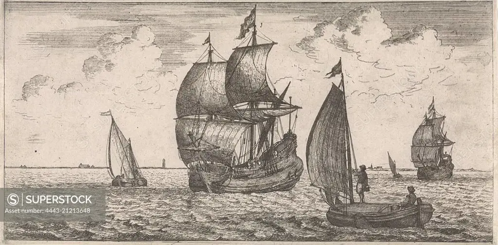 Receipt of the post at sea, Jacob Quack, Jan Houwens I, 1665