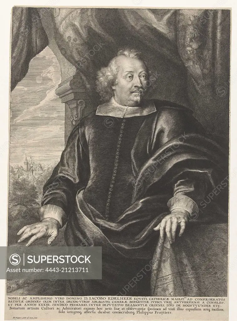 Portrait of Jacques Edelheere, Philip Fruytiers, 1620 - 1666