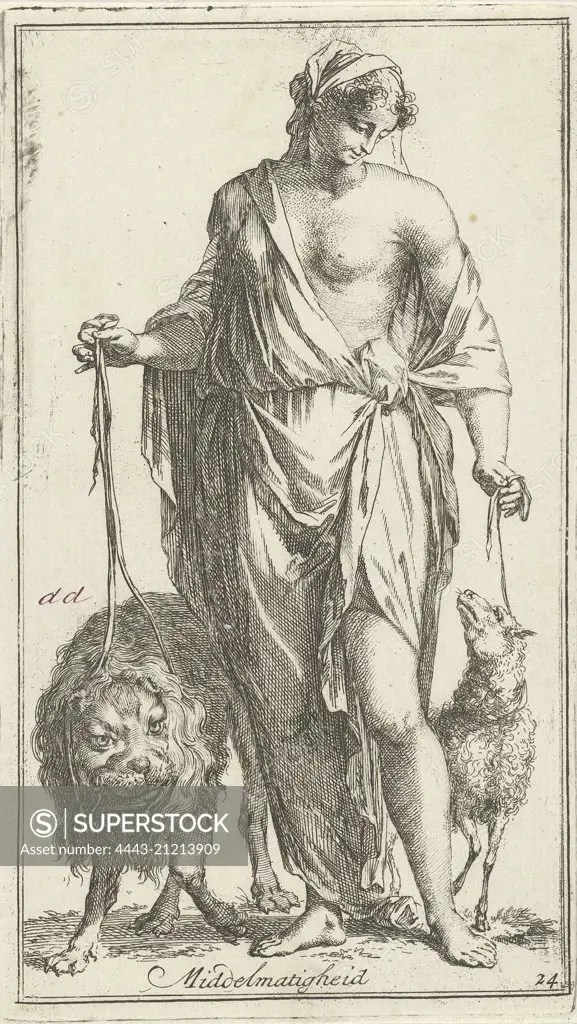 Personification of mediocrity, Arnold Houbraken, 1710 - 1719