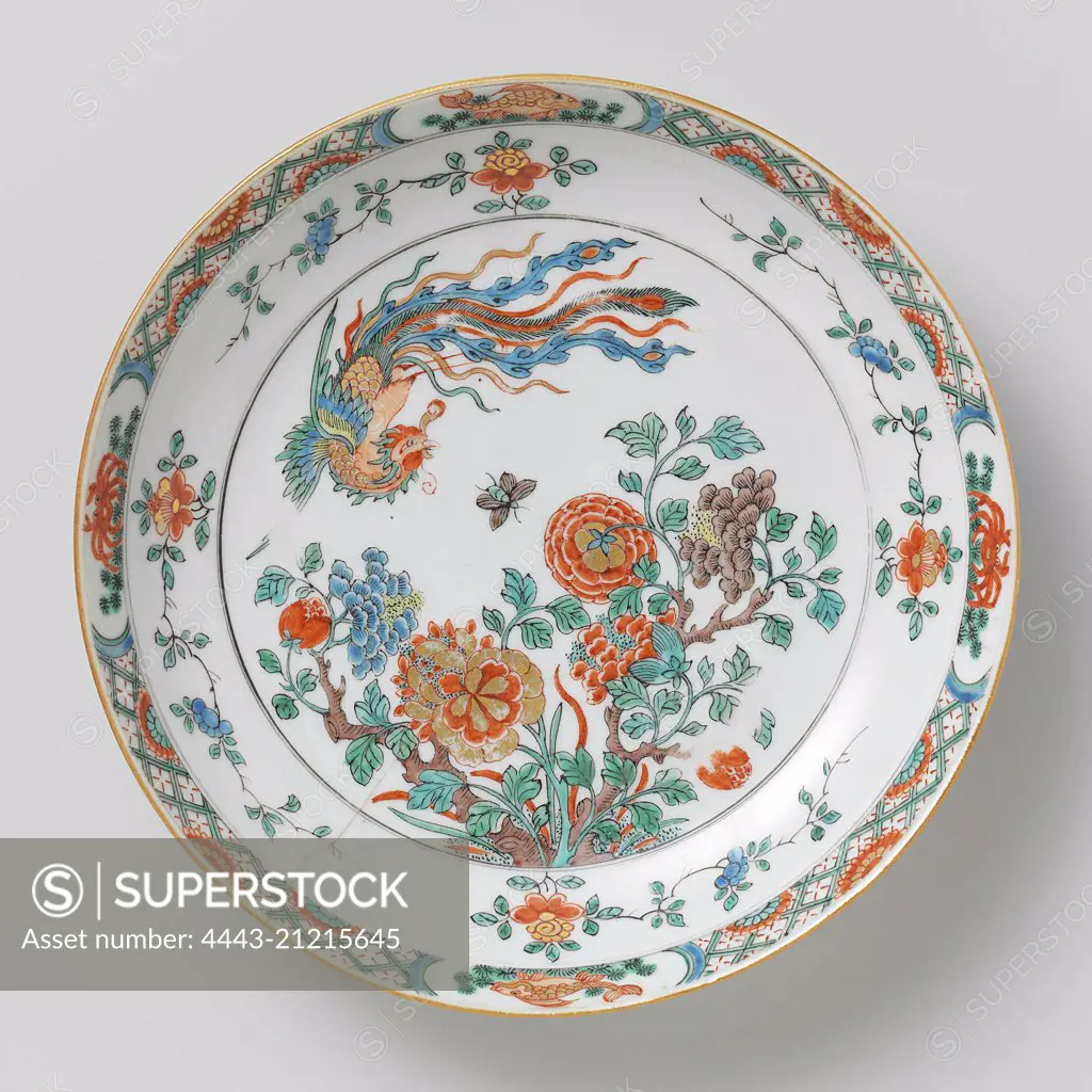 Bowl with decoration of flowering branches, ca. 1700 - ca. 1750, China porcelain