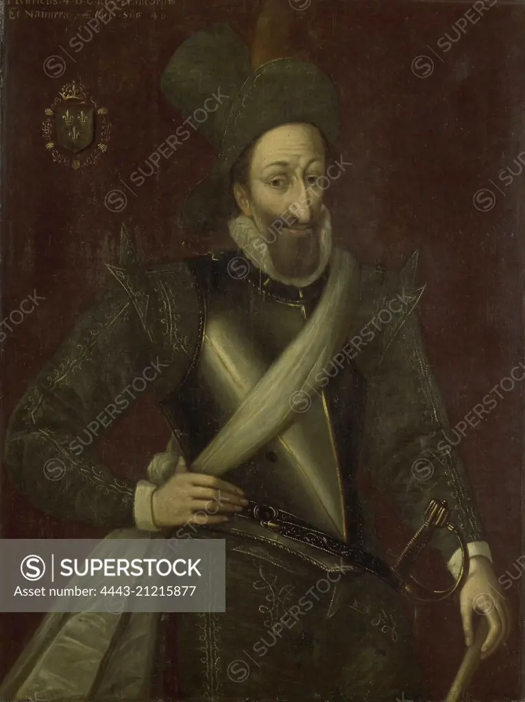 Portrait of King Henry IV of France, manner of Jacob Bunel, 1592
