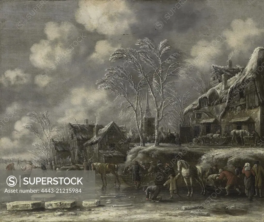 Winter Scene, Thomas Heeremans, 1675