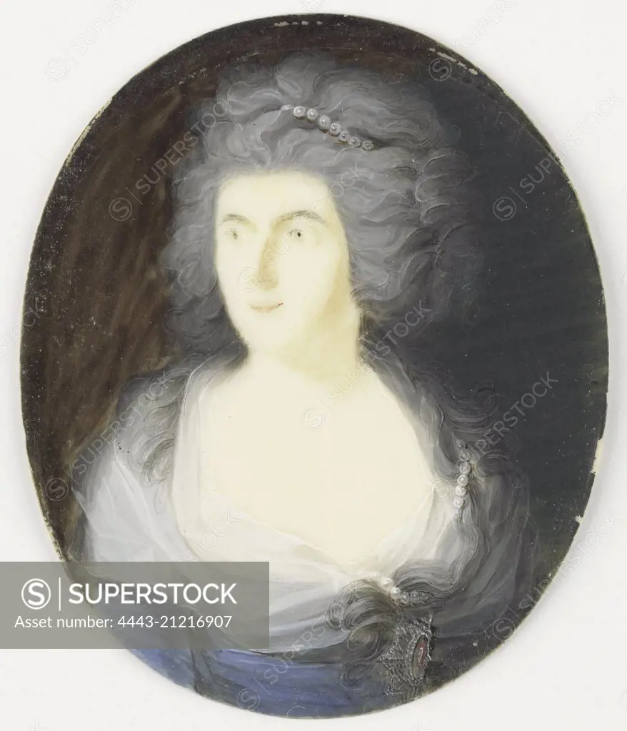 Portrait of a lady, Anonymous, 1780 - 1799, Portrait miniature