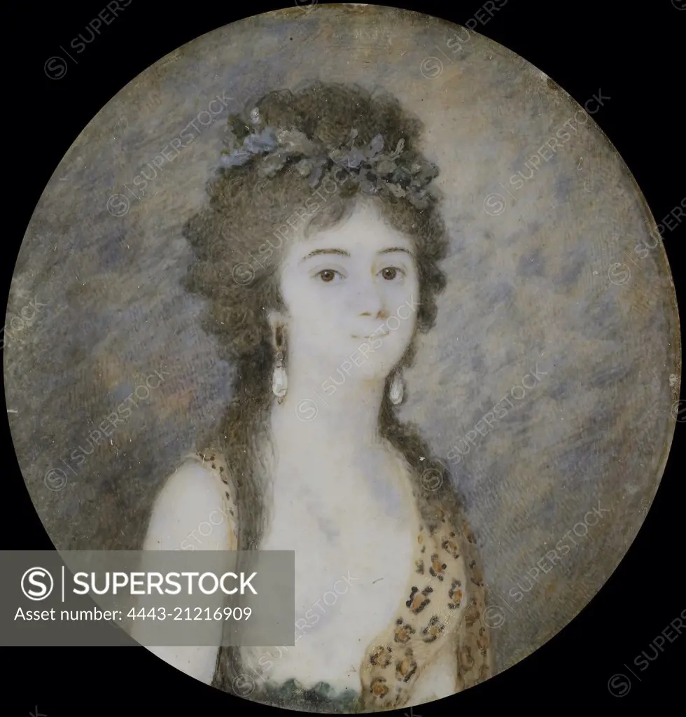 Portrait of a young woman, Anonymous, 1780 - 1799, Portrait miniature