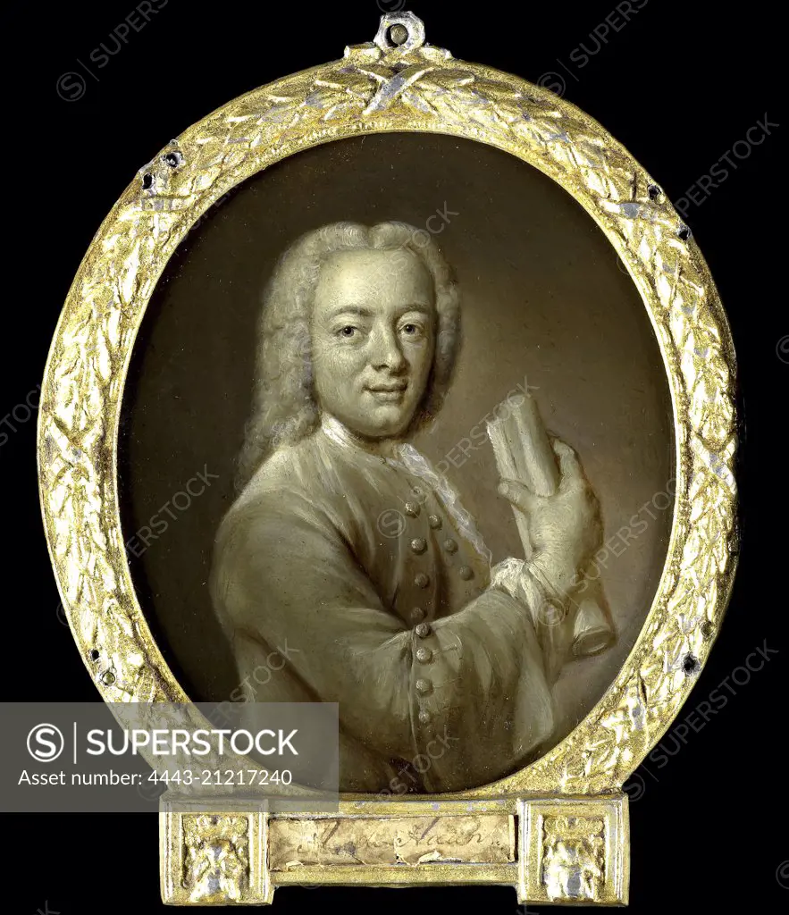 Portrait of Bernardus de Bosch I, Poet and Art Patron in Amsterdam, Jan Maurits Quinkhard, 1743