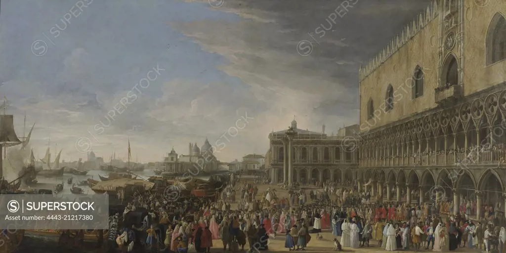 The Entry of the French Ambassador in Venice in 1706, Italy, Luca Carlevarijs, 1706 - 1708