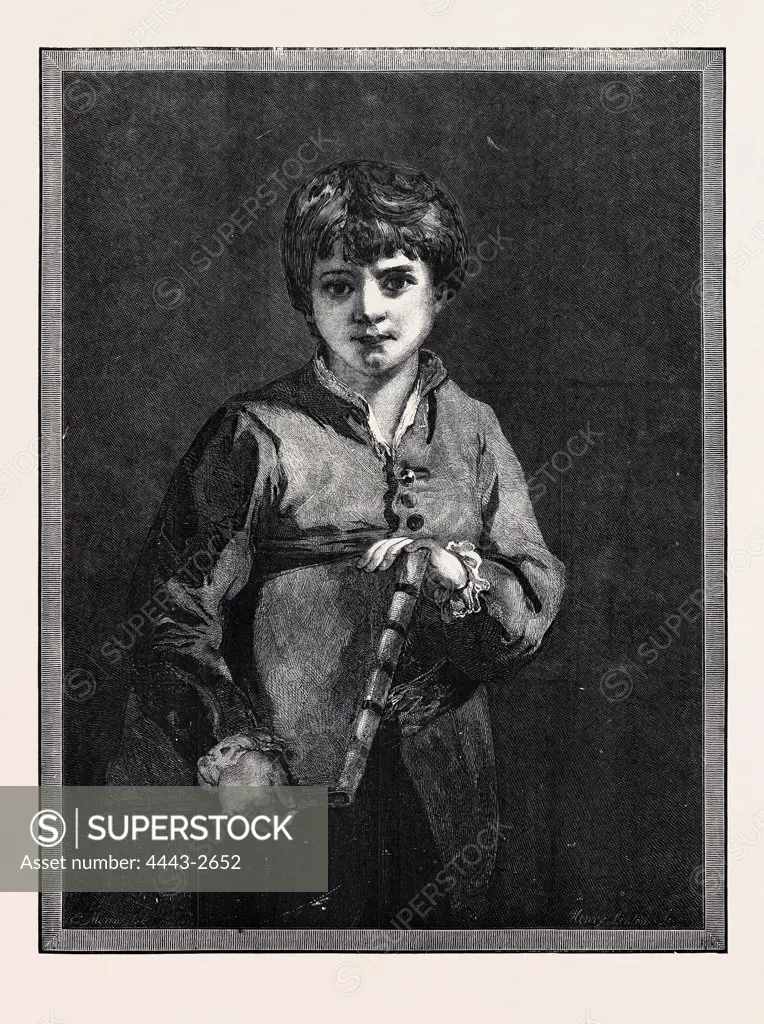 'THE SCHOOLBOY' PAINTED BY SIR JOSHUA REYNOLDS, FROM THE ART-TREASURES EXHIBITION, MANCHESTER
