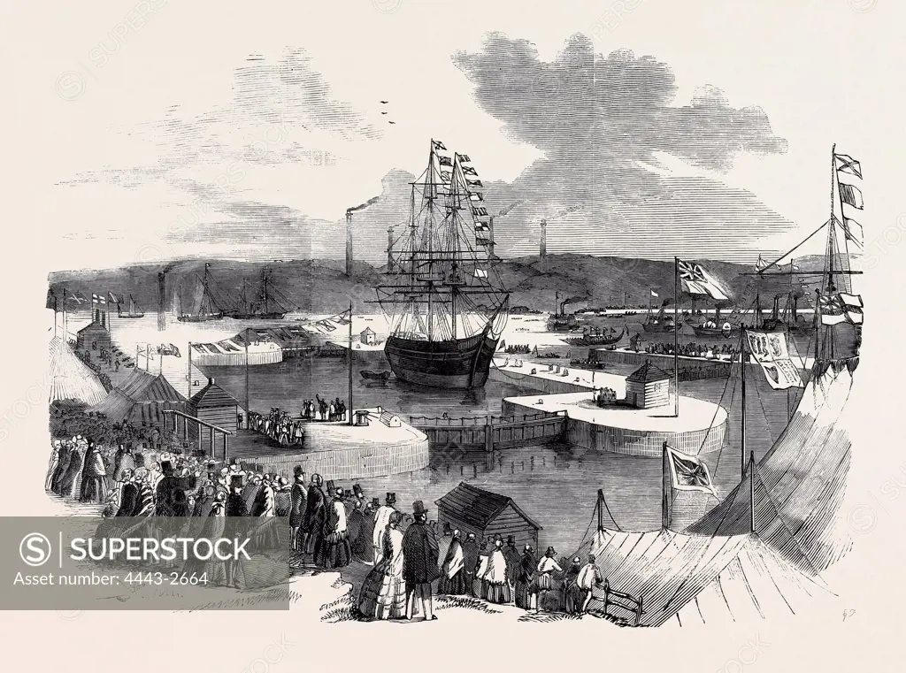 OPENING OF THE NORTHUMBERLAND DOCK AT NEWCASTLE-ON-TYNE