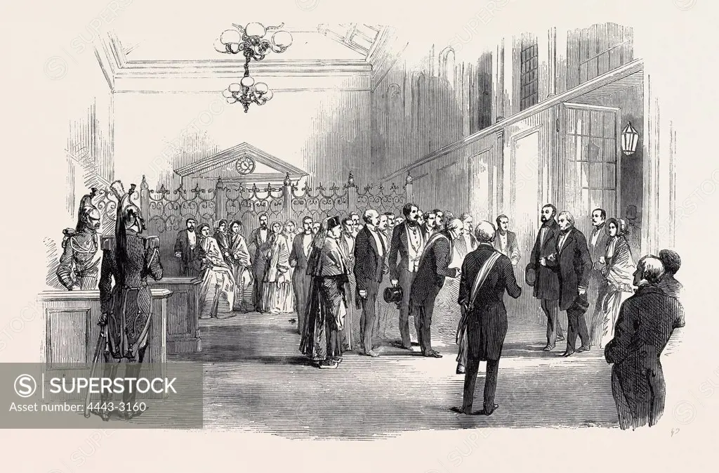 RECEPTION OF THE LORD MAYOR OF LONDON, AT THE RAILWAY TERMINUS AT PARIS