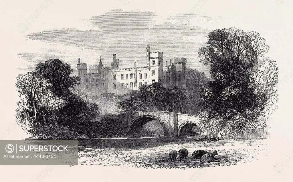 LISMORE CASTLE, IRELAND, VISITED BY PRINCE ARTHUR, 1869